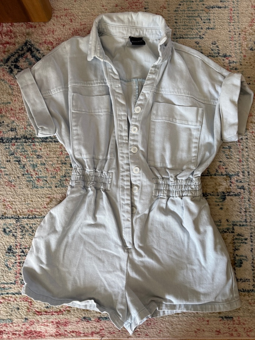 MIOU MUSE Denim Romper, M